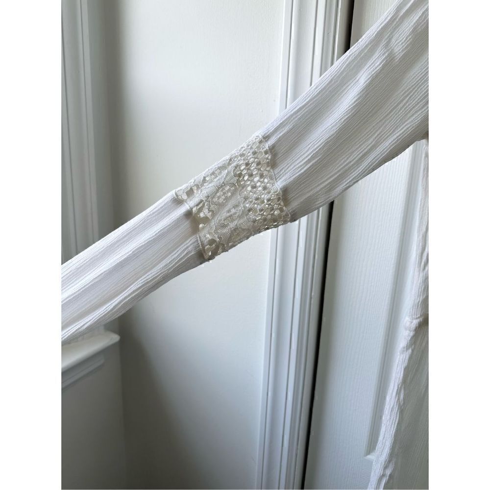 H&M White Crochet Swimsuit Tunic Coverup - Picture 4 of 6